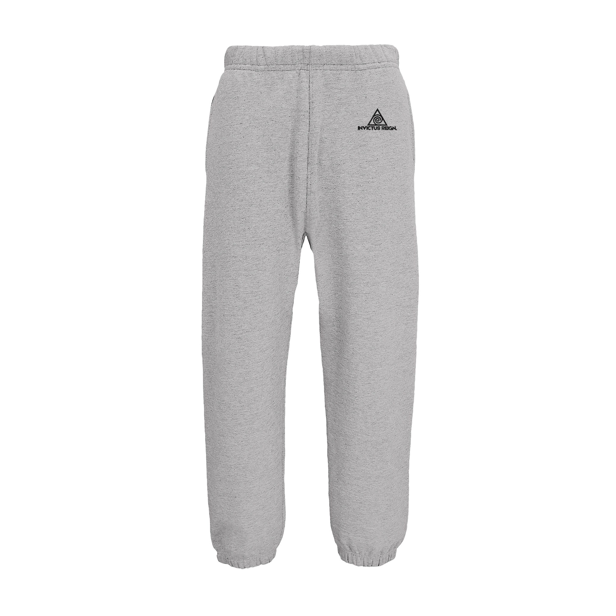 Spéar joggers front - Premium unisex eco streetwear bottoms INVICTUS REIGN